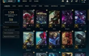 Conta Unranked com 48 Champs e 48 Skins ( 2 Ultimates )