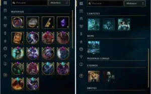 Conta Ouro 3 MAIN SUP, com Twitch medieval e Ww cinzento