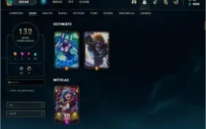 Conta Ouro 3 MAIN SUP, com Twitch medieval e Ww cinzento