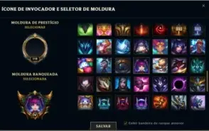 Conta lol lvl 112 ouro 4, varios icones, emotes, skins raras