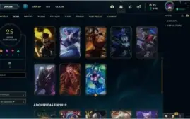 Conta lol lvl 112 ouro 4, varios icones, emotes, skins raras