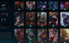 CONTA LOL- LVL 262 - 120 Champions - 69 Skins - FULL ACESSO