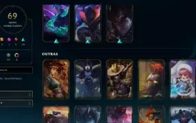 CONTA LOL- LVL 262 - 120 Champions - 69 Skins - FULL ACESSO