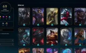 CONTA LOL- LVL 262 - 120 Champions - 69 Skins - FULL ACESSO