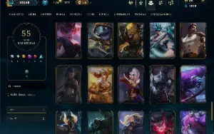 Unranked com 95 Champs e 55 Skins ( ADC / MID )