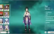 AR 54 - Xião, Diluc C1, Albedo, Mona e Qiqi + 3 armas 5*