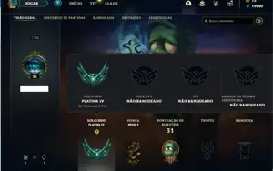 Conta platina 4 com 5 Skins e 27 Champs