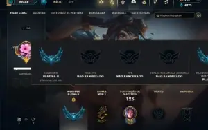 Platina 2 com 50 Champs e 42 Skins + 1 Fragmento