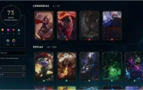 Conta Diamante 4 nunca tomou ban, todos os champs
