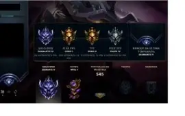 Conta Diamante 4 nunca tomou ban, todos os champs