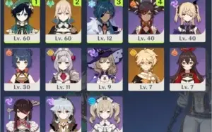 Conta AR 33 Venti 5*+Jean 4*+Xiangling C2+7900 PRIMOGEMS