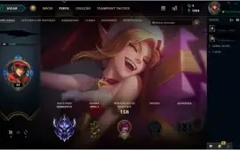 CONTA DIAMANTE 4, 51 SKINS, 53 CAMPEÕES