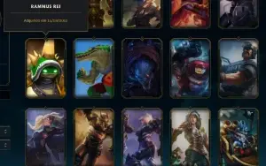 Conta League of Legends Full Acesso 4URS Rammus Rei e outras