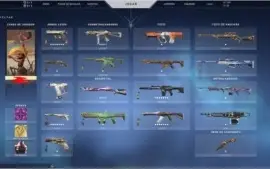 Conta valorant + de 700R$ em skins