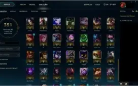 Conta League Of Legends Platina 3 92 Campeões 41 Skins