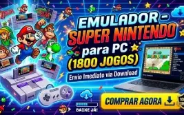 Emulador - Super Nintendo para PC (1800 Jogos)