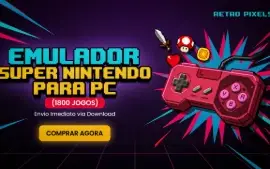 Emulador - Super Nintendo para PC (1800 Jogos)