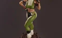 Sonya Blade Mortal Kombat STL 3d