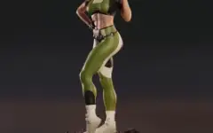 Sonya Blade Mortal Kombat STL 3d
