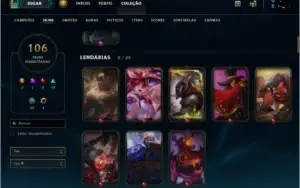 Conta de lol Platina IV