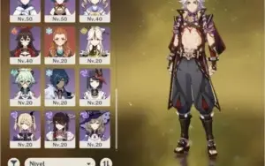 Ar53. Itto + chifre vermelho, kazuha, kokomi, yoimia + harpa