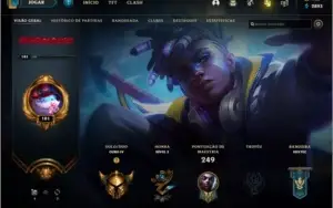 CONTA LOL, OURO IV COM 280 SKINS+GRÁTIS VALORANT COM 1ºPASSE