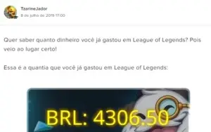 CONTA LOL, OURO IV COM 280 SKINS+GRÁTIS VALORANT COM 1ºPASSE
