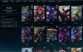 Conta League of Legends LvL 249 c/ 105 skin