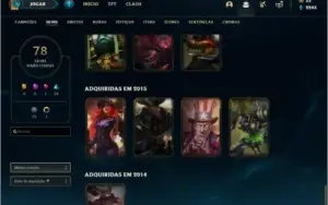 Conta prata 3 com Warwick Selvagem e Twitch Medieval (raras)
