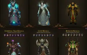 Conta wow com montaria da galinha e T3 cloth