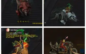 Conta wow com montaria da galinha e T3 cloth