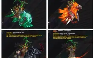 Conta wow com montaria da galinha e T3 cloth