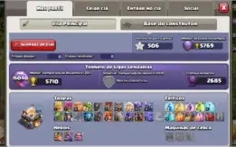 CLASH OF CLANS CV11 MUITO BARATO NÍVEL 173 7K DE GEMAS