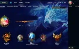 Vendo conta de League of Legends Gold 1 Md5 pro Platina