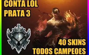 🔸Conta Lol 🔹 Prata 3 🔸 40 Skins 🔹113 Campeoes 🔸