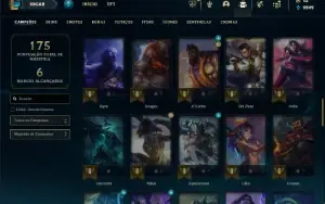 Ouro 4 com 70 Champs e 30 Skins ( MAIN ADC )