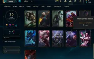 Ouro 4 com 70 Champs e 30 Skins ( MAIN ADC )