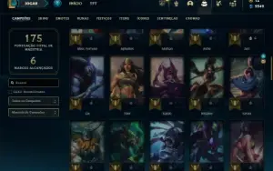 Ouro 4 com 70 Champs e 30 Skins ( MAIN ADC )