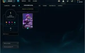 Conta bronze 1 baratinha com 1 skin e 24 champs