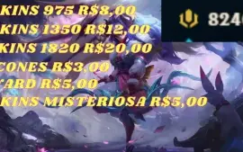 Skins, Icones E Wards Super Baratos Para  League Of Legends