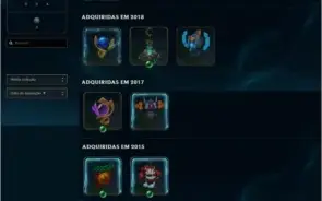 Conta LoL Unranked criada em 2014
