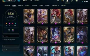 Conta LoL lvl 439 - 686 Skins - (Lista de skins no anuncio)