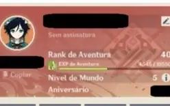 Genshin conta Boa sem email  4 Personagens  5 estrelas