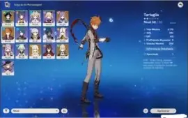 Genshin conta Boa sem email  4 Personagens  5 estrelas