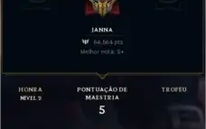 Conta Only Janna maestria unica, Rank 4 BR - Mestre 65wr%