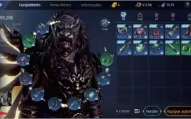 Guerreiro lv 73 Power 90k + 2 petes Heroicos + Couro RED