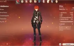 Conta top Com DILUC ALBEDO E muitos outros 4* Livro 5*