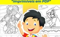 Páginas Kids em "PDF" para colorir e imprimir