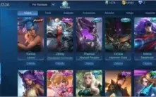 Conta Mobile Legends - Elo Lenda 3 - 45 Heróis e 54 Skins