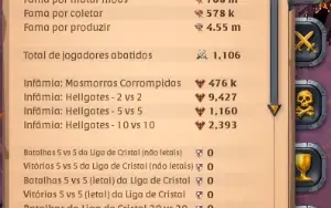 Conta Albion Online 800m (Fama Total)